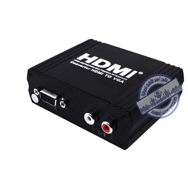 EXPANSION HDMI TO VGA CONVERTER  محول من في جي اي إلى اتش دي مناسب لتحويل اشارة الكمبيوتر إلى البروجكتر مثلاً